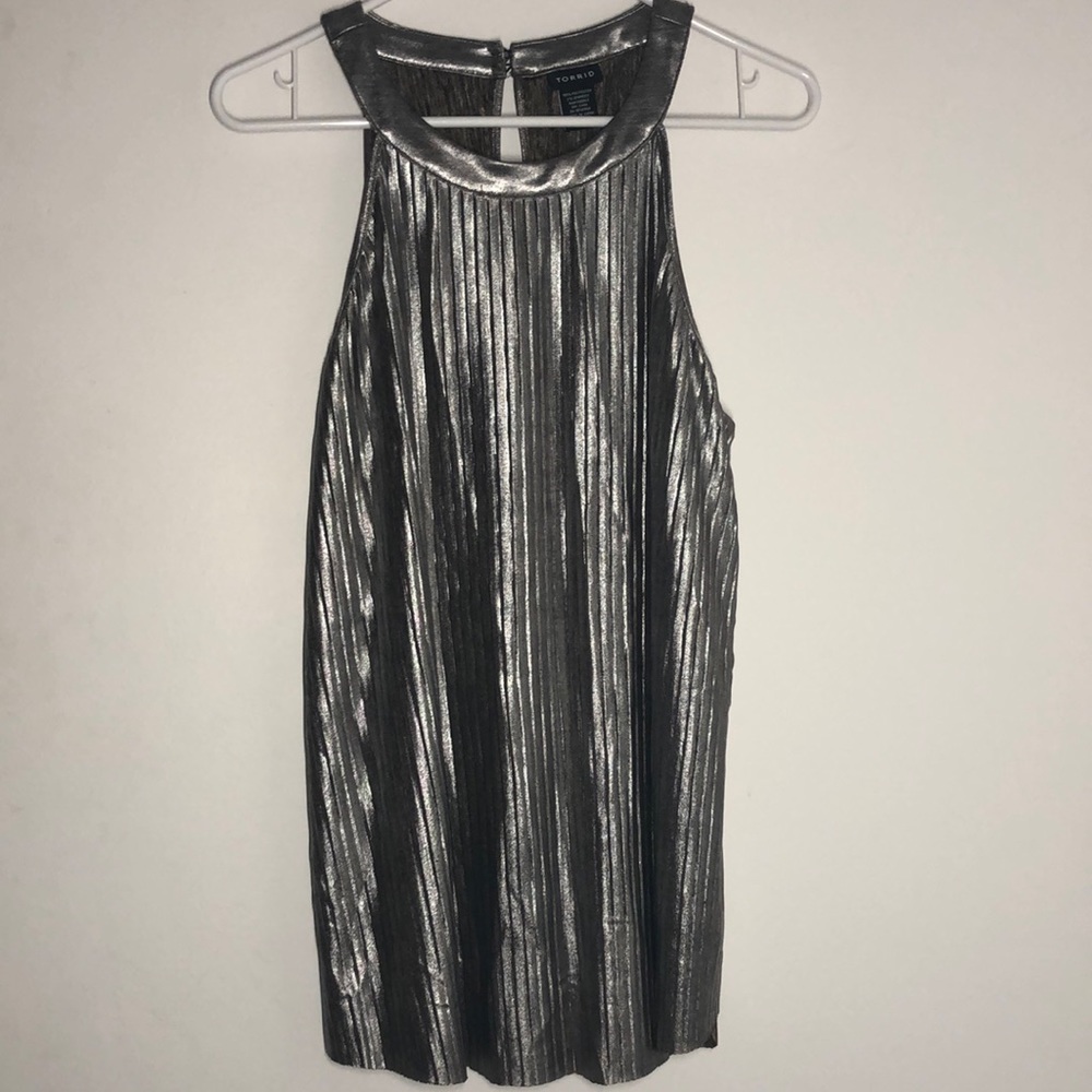 Silver halter top!